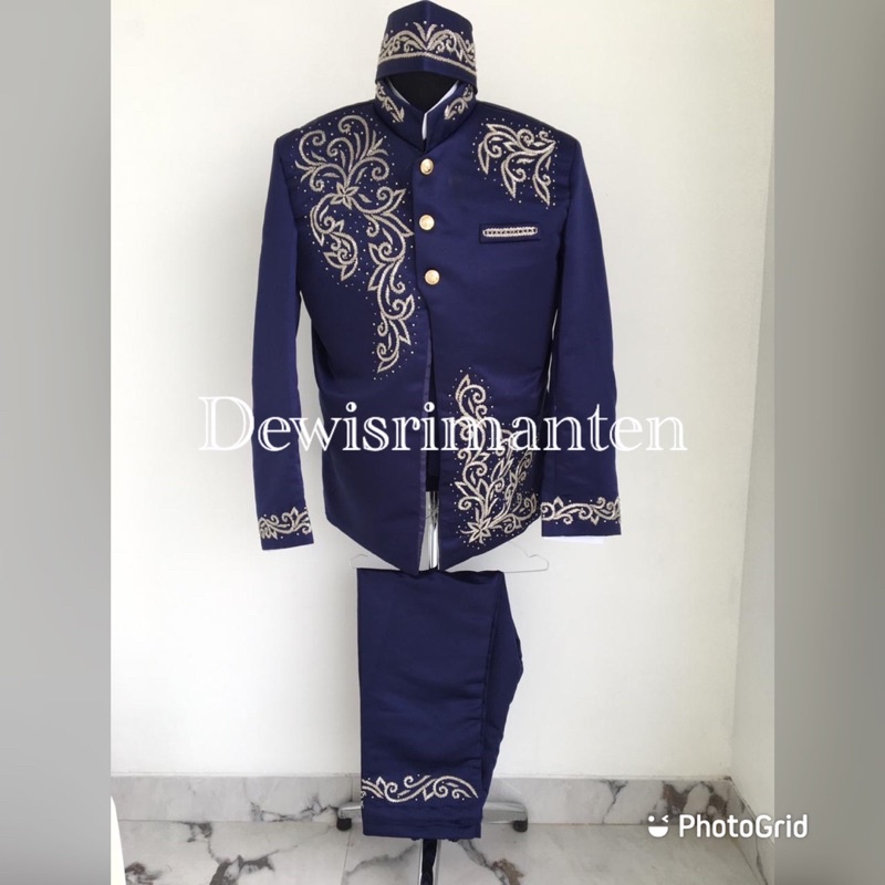Basofi pengantin pria Navi/beskap Sunda muslim navi