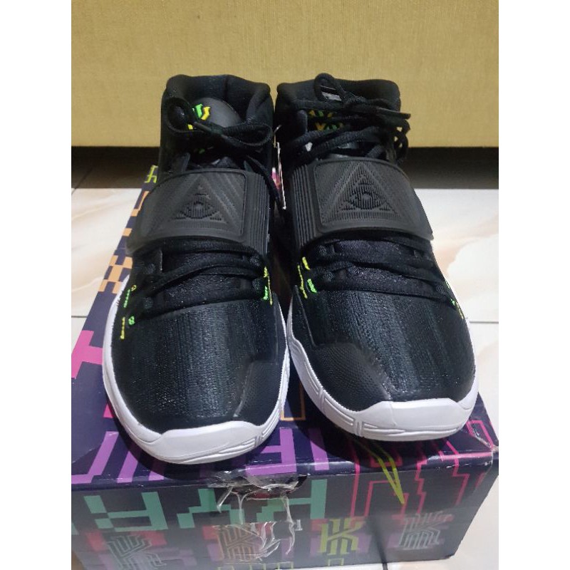 Nike Kyrie 6 Black Solar Dynamic Yellow Size 9