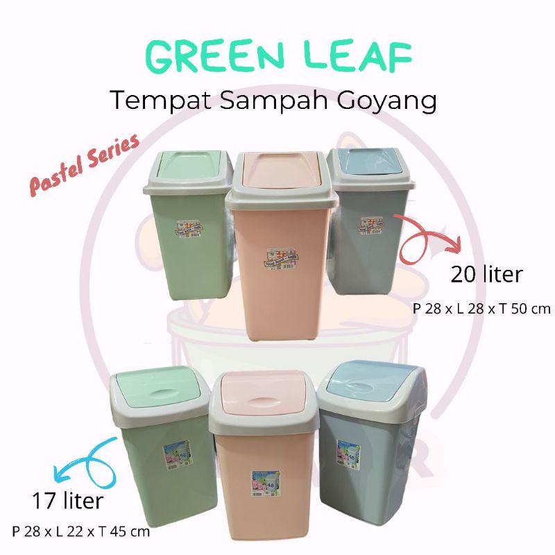 GREEN LEAF - TEMPAT SAMPAH 17 - 20 LITER / DUSTBIN