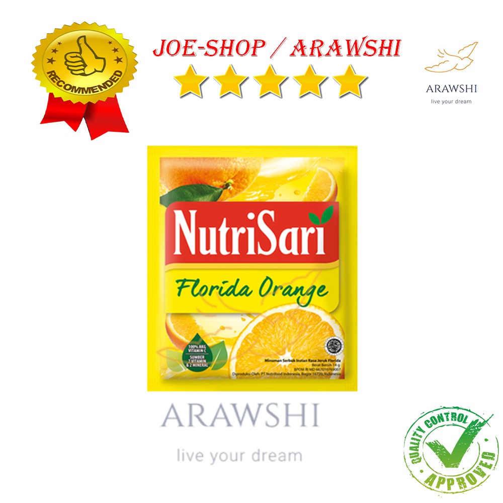 

NUTRISARI INSTANT DRINK FLORIDA ORANGE SCT isi 10 berat 14g