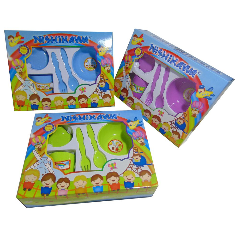 FEEDING SET UKURAN S / SMALL / KECIL NISHIKAWA 861001 / PERALATAN MAKAN BAYI SET