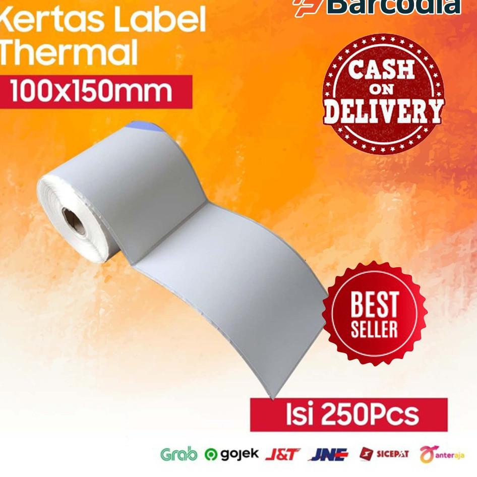 

Terjangkau Kertas Label Bare STIKER Thermal 100 x 150 mm - ISI 250PCS 케