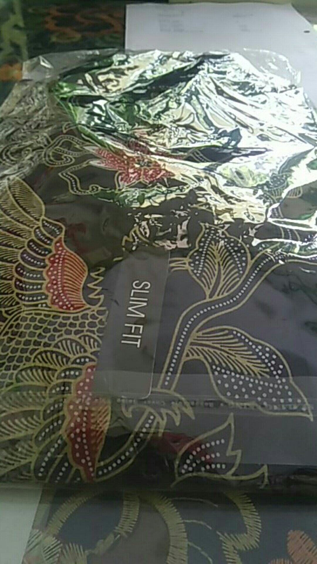 (bisa Cod) Hem Kemeja Batik Pria Slim Fit Modern Mewah Kualitas