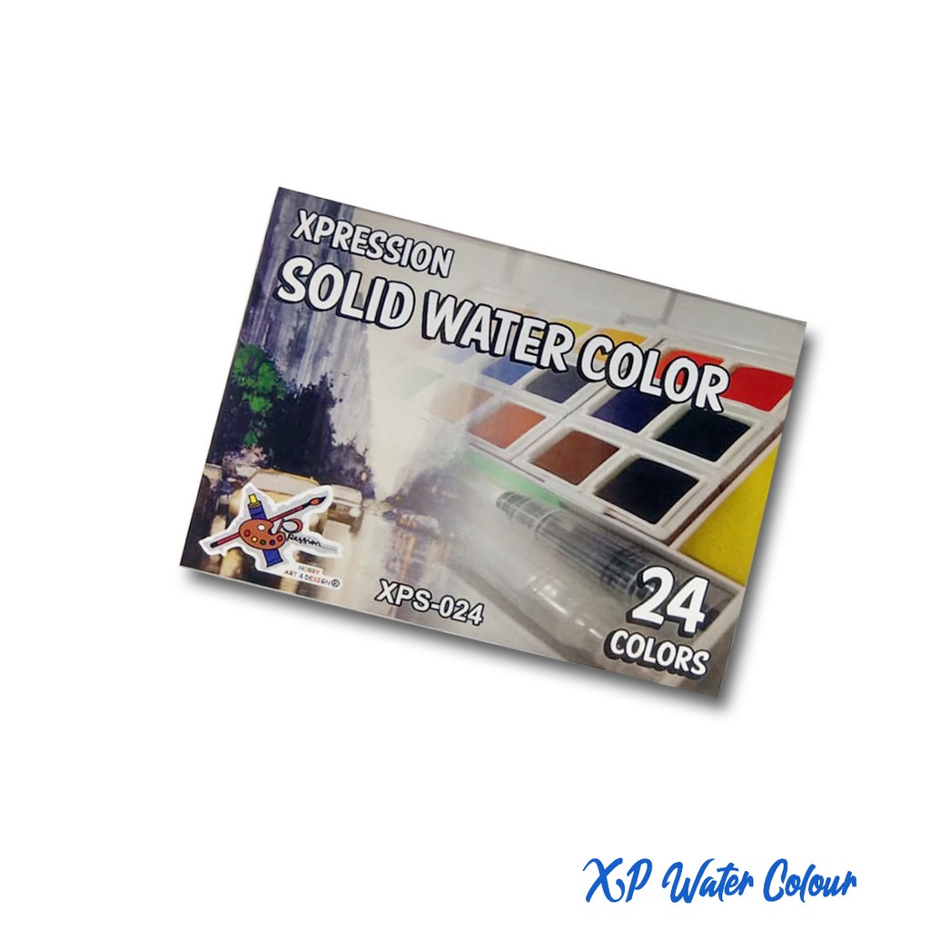 

XPRESSION SOLID WATERCOLOR 24C XPS-024 CAT AIR SET 24 WARNA DARI MERK XPRESSION