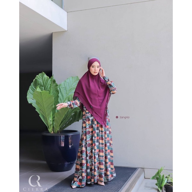 GEMINI DRESS GAMIS MOTIF RAYON PREMIUM ORI CIERRA