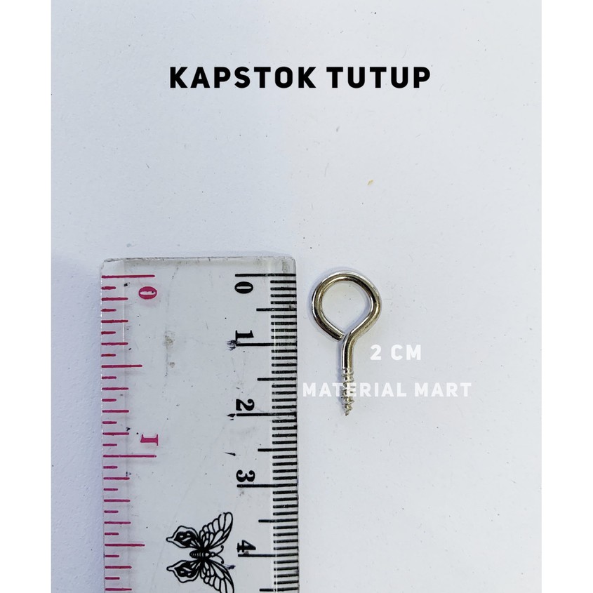 1 PC Kapstok Tutup | Baut Gantung Besi | Gantungan Burung | Hook Skrup | Material Mart