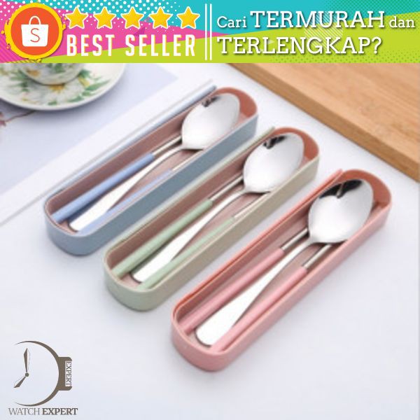 Set Sendok Garpu Sumpit Bahan Stainless Steel Untuk Souvenir Pernikahan