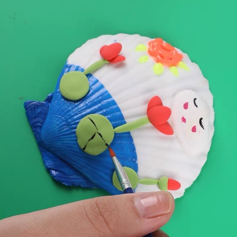 diy sea shell diy clam kerang prakarya anak - kerajinan tangan - art anak