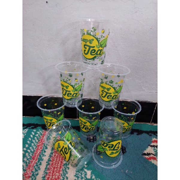 #ECR2026## cup of tea/ice tea starindo/ enjoy your tea SP / drink of tea NP 14oz, 16 oz dan 22oz, ge