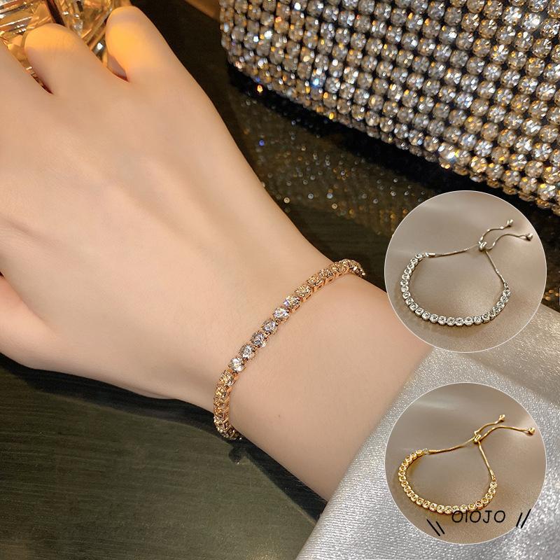 【COD】Gelang Zircon Adjustable Untuk Wanita