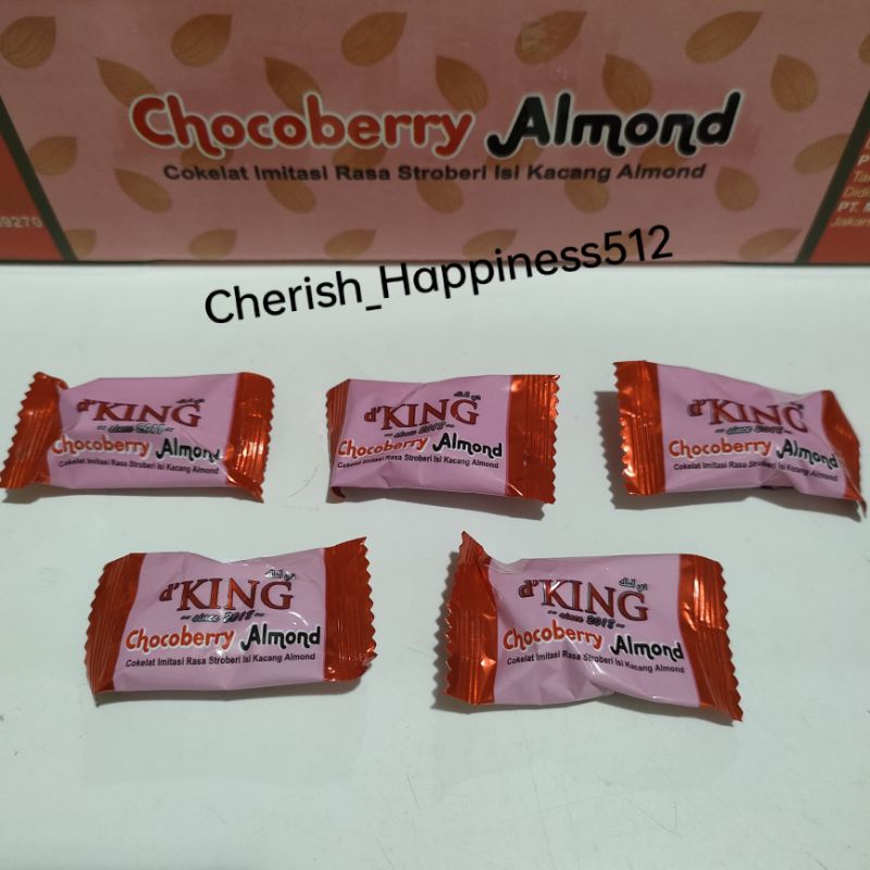 5 pcs DKING Bonibol Cokelat Almond dan Chocoberry Almond