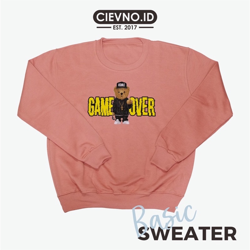B.SWEATER GAMEOVER (DIGITAL PRINTING) Size M - XXXL