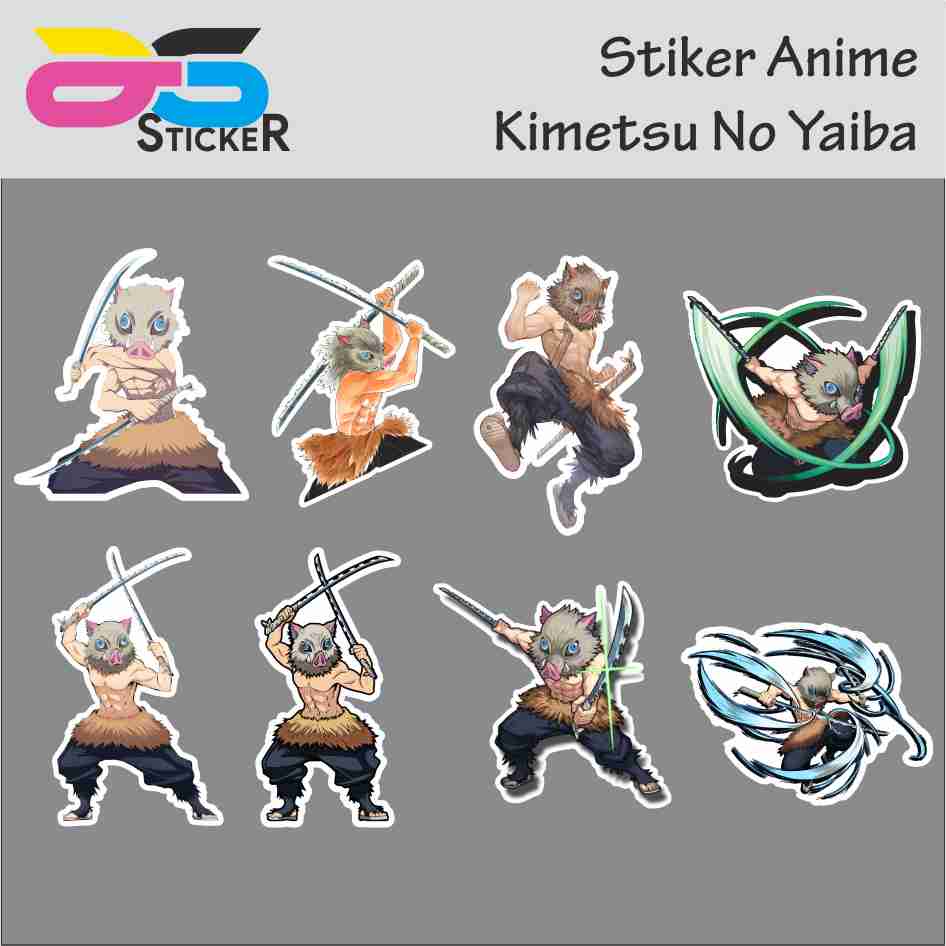 

Sticker - Stiker Kimetsu No Yaiba -Demon Slayer- Inosuke Hashibira