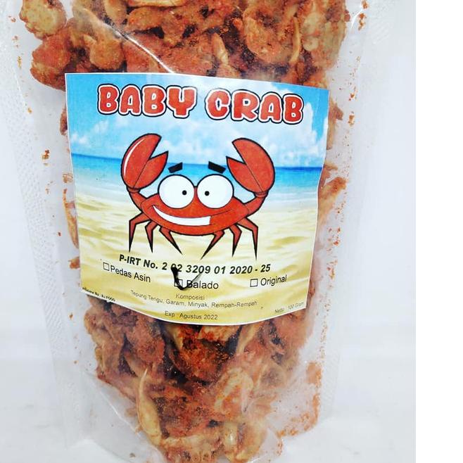 

✔️ BABY CRAB CRISPY IZIN PIRT HALAL 100GR NON MINYAK