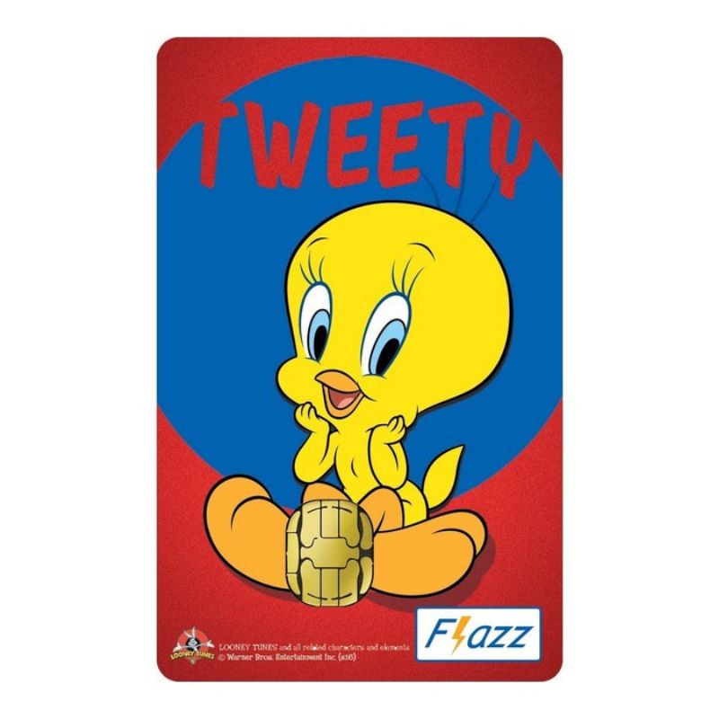 Kartu Flazz Limited Edition Tweety ORI /Like eTOLL eMONEY Tapcash or Brizzi