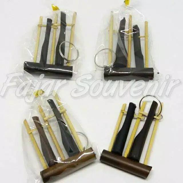 ISI 100 PCS Souvenir Pernikahan Gantungan Kunci Angklung Souvenir pernikahan Unik Souvenir Lucu