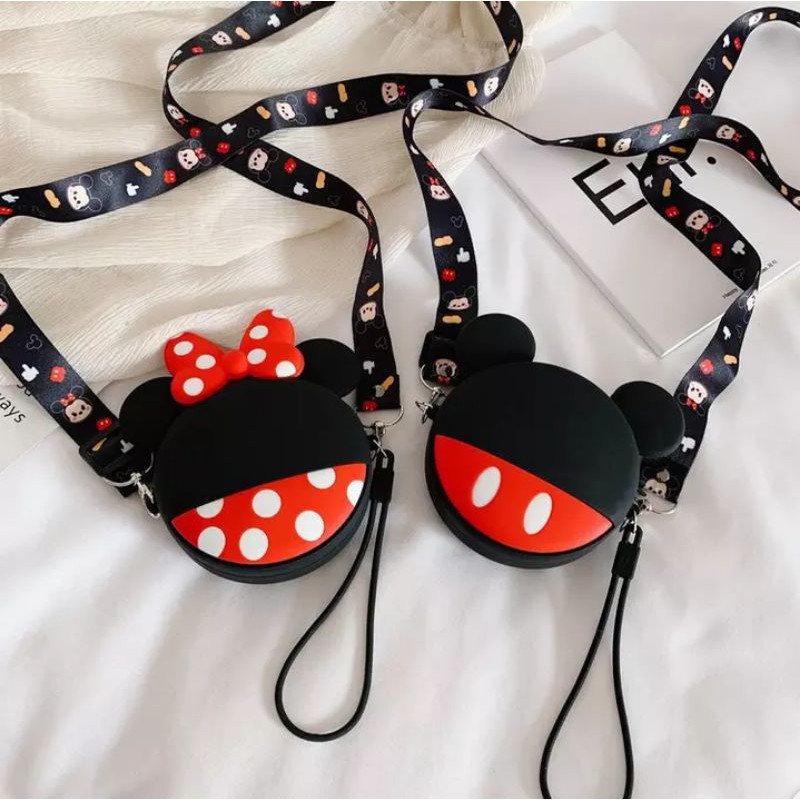 tas selempang anak cewek remaja import mickey minnie tas korea anak disney