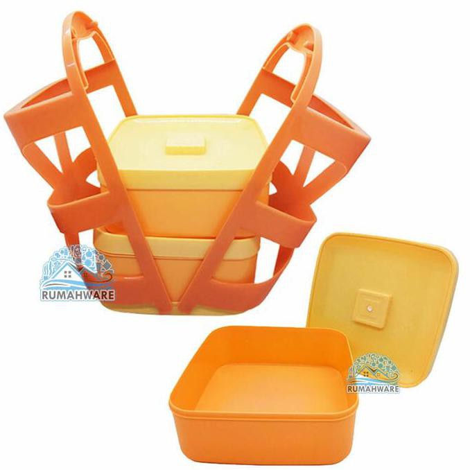 termurah RANTANG PLASTIK / OMPRENG SUSUN 3 MURAH GROSIR WARNA ACAK berkualitas
