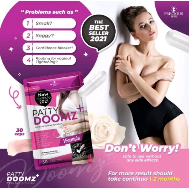 PATTY DOOMZ + BEAUTY SUPPLEMENT PEMBESAR PAYUDARA / SUPLEMEN / PEMUTIH BADAN / ANTI AGING