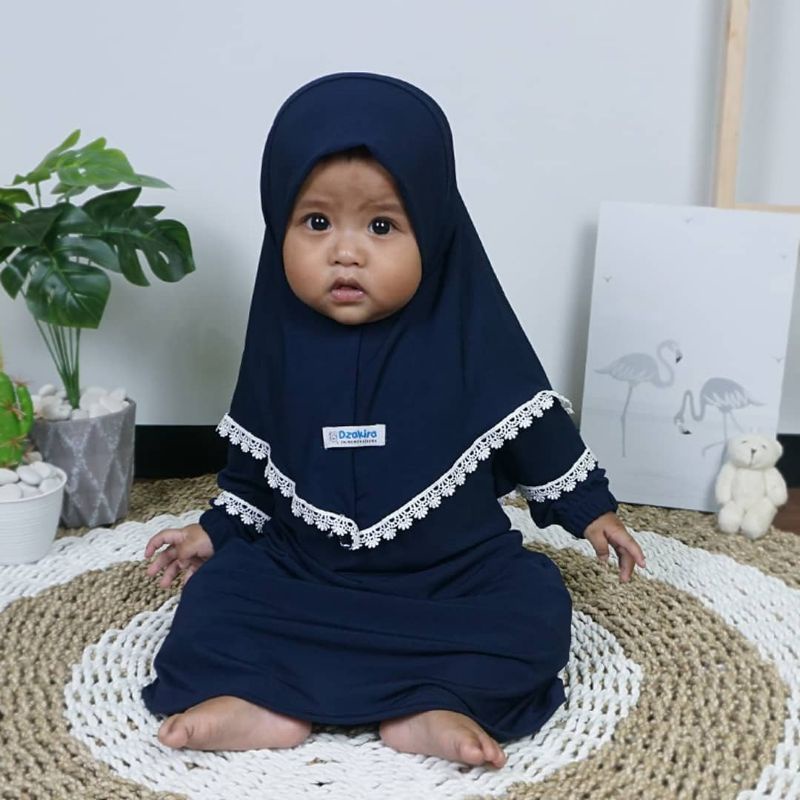 GAMIS BAYI 0-3thn RENDA KAIRA NAVY TWIST ORIGINAL by DZAKIRA