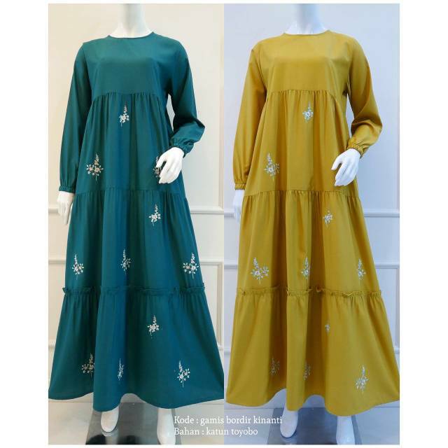 GAMIS BORDIR KINANTI BY DISIKO ORI