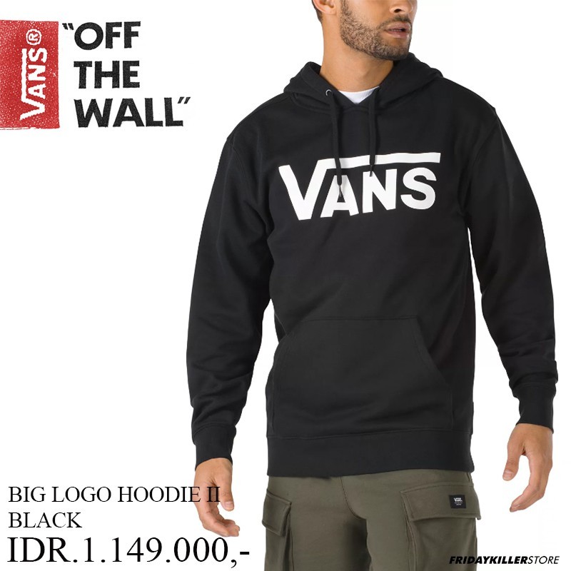 JAKET VANS OFF THE WALL | BIG LOGO HOODIE II BLACK