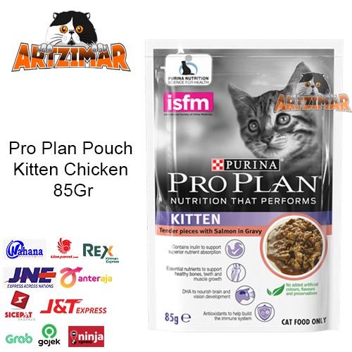 Proplan Kitten Salmon Pouch 85gr Pro Plan Sachet Pouch 85 gr