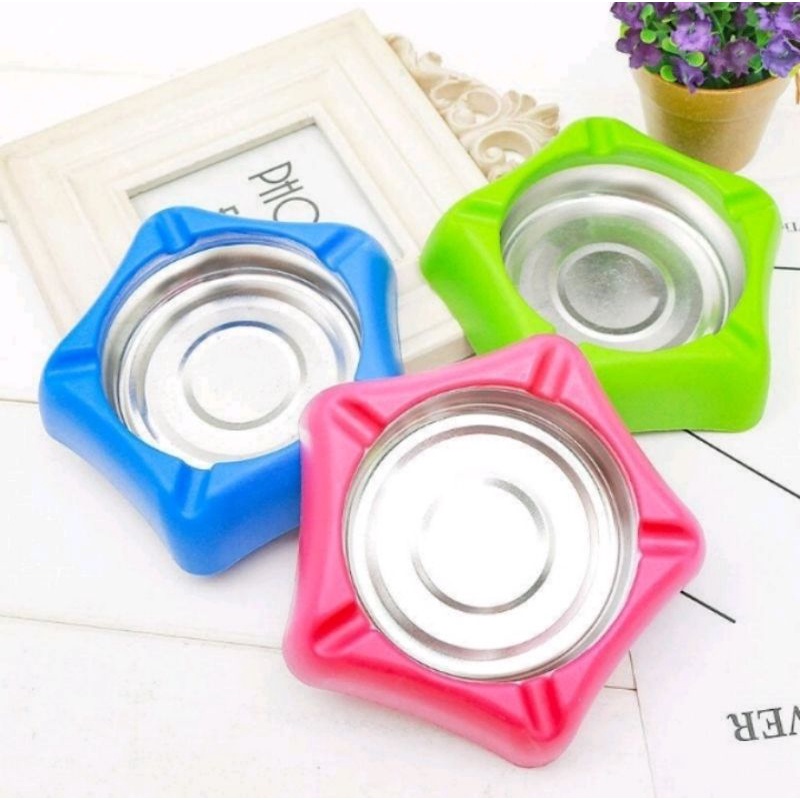 1 PCS ASBAK BINTANG WARNA / ASBAK STAINLESS WARNA