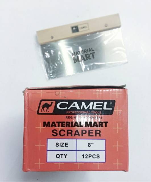 Kape Gypsum Camel 8” | Kapi Gipsum 8 Inch | Side Scrapper | Kompon | Material Mart