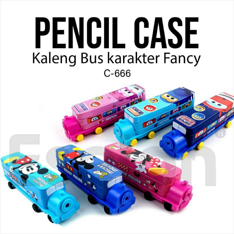 

(COD) Kotak Pensil Susun Bus Set Rautan / Tempat Pensil Kaleng