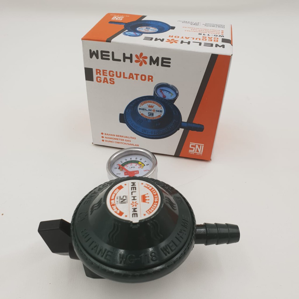 Regulator Gas Welhome WG-118/Kepala Gas LPG/  Regulator Gas Meter WelHome WG-118