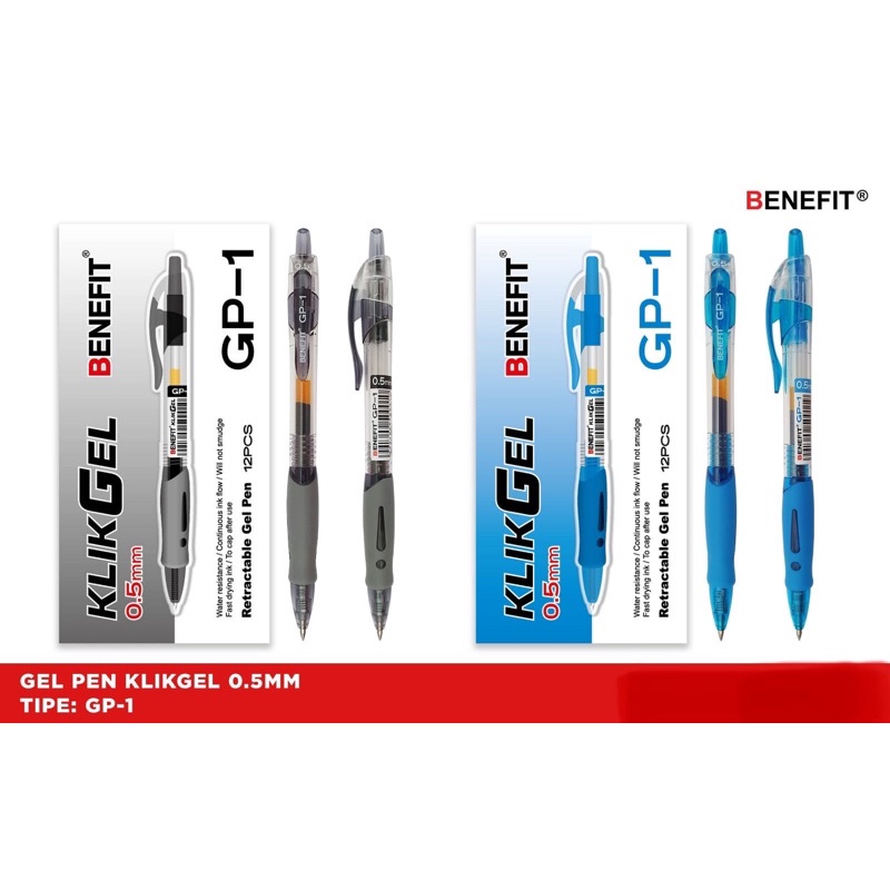 

(1PCS) pen gel klik benefit GP-1 / klik gel pen GP-1 / pen gel klik