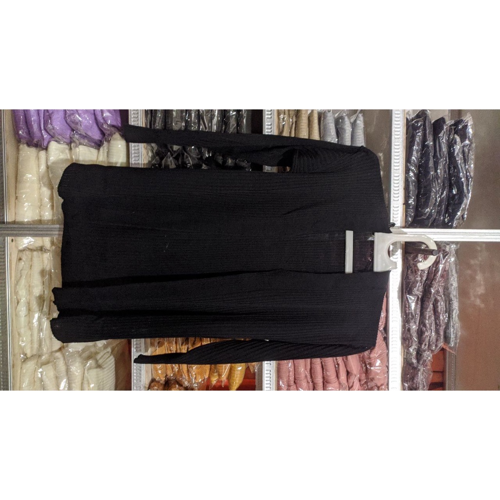 cardigan breska,cardigan GPS,cardigan rajut,kardigan rajut-hitam