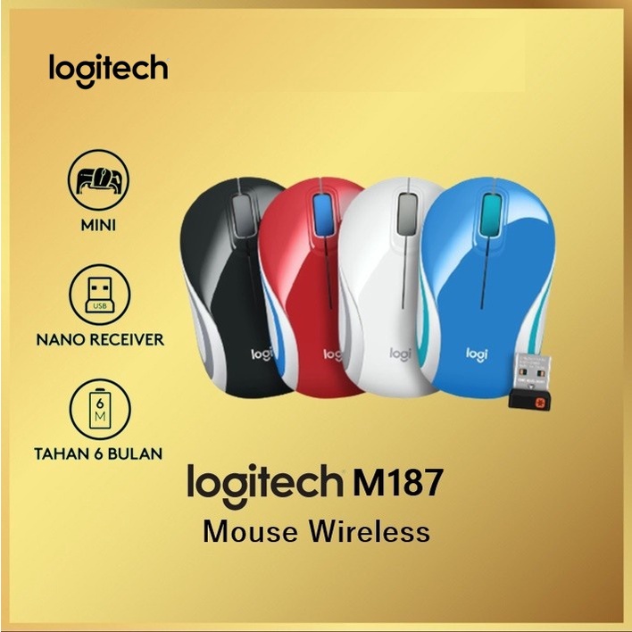 Logitech m187 Wireless Mouse mini / Mouse Wireless M187 / M 187