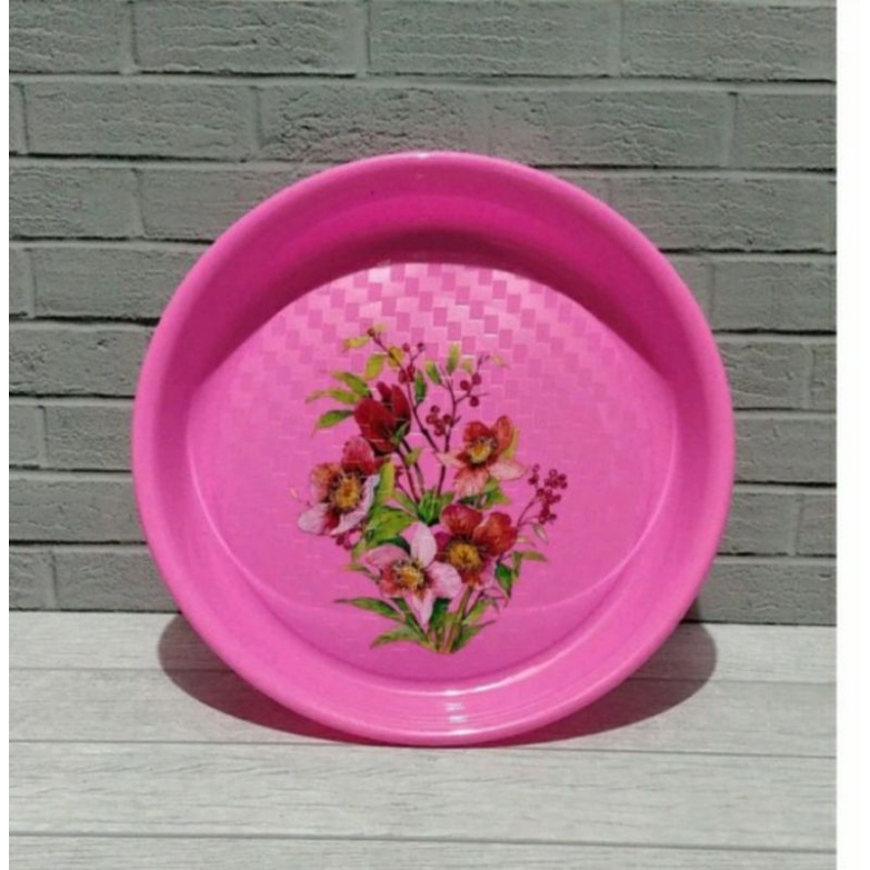 tampah plastik/nampan plastik/baki bulat merk Calista