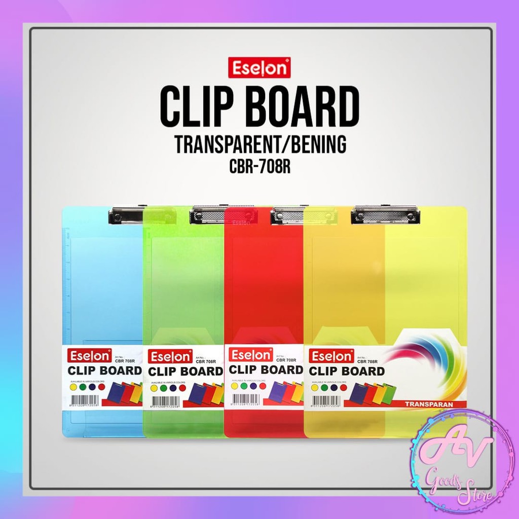 

Clipboard TRANSPARANT Eselon / clipboard / papan jalan alas ujian / papan dada