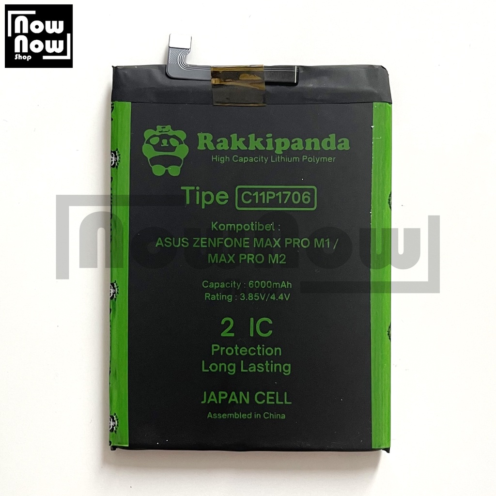 Baterai RakkiPanda Asus Zenfone MAX PRO M1 M2 ZB601KL ZB602KL ZB631KL X00TD X00TDA X00TDB X001BDA C11P1706 Double Power Original Batre Batrai HP Garansi Resmi