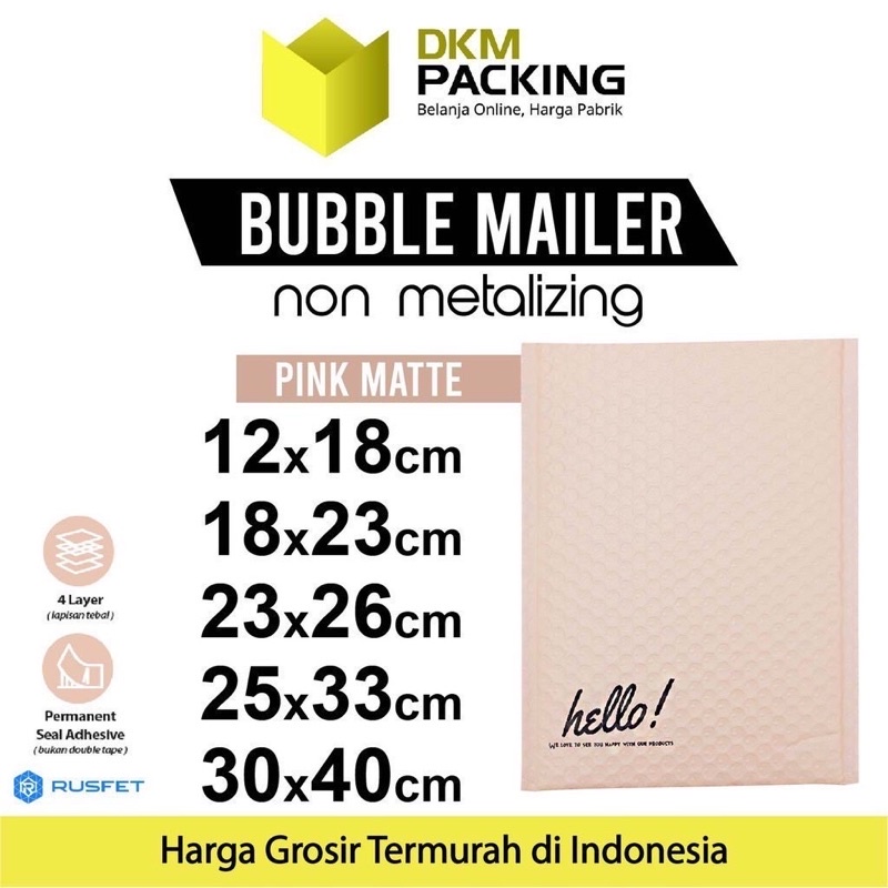 

Bubble Envelope Packaging (Size 12x18 cm)