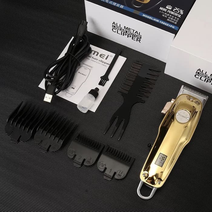 Kemei KM 1986 PG Alat Cukur Rambut Hair Clipper Professional Full Metal Cukuran Kemei KM-1986PG