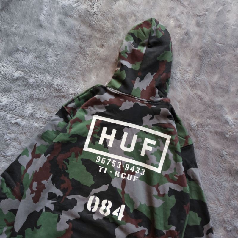 Sweater Hoofdie Huf Camo FullTag &amp; Lebel