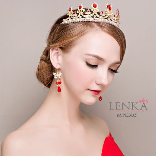 [STOK TERBATAS] HEADPIECE AKSESORIS PERNIKAHAN MAHKOTA PENGANTIN MPE003