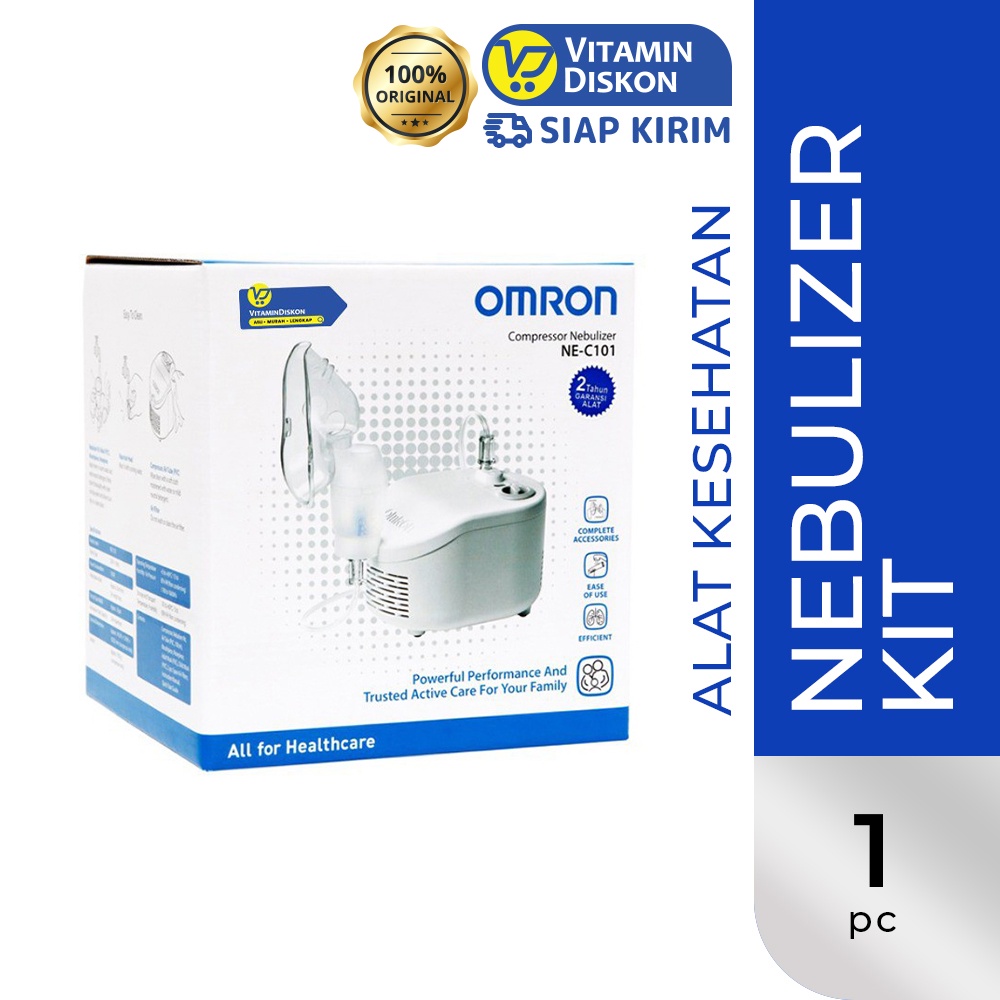 Omron Nebulizer Compresor NE-C101 | Alat Kesehatan Terapi Pernapasan