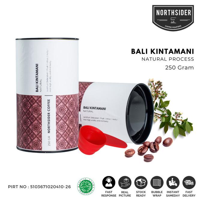 

BIJI KOPI ARABIKA BALI KINTAMANI NATURAL - 250GR NORTHSIDER COFFEE -Diskon Besar