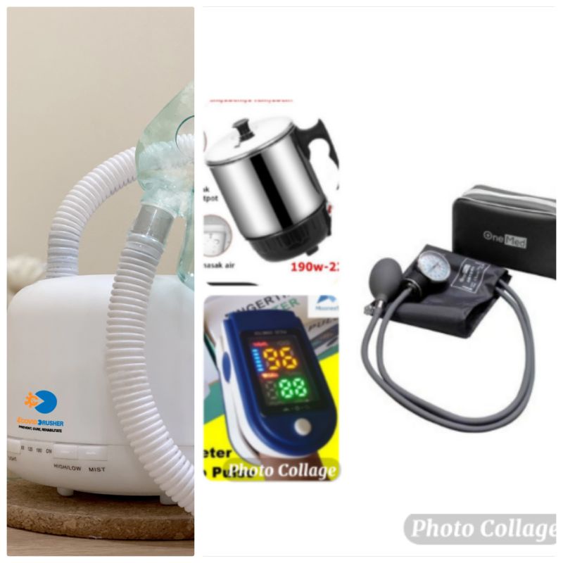 Paket CCE+Oxymeter+Mug Plus (Oxycan/Thermogun/Tensimeter/Glukosameter). Covid Crusher bukan Nebulizer/Humidifier biasa, cara kerja mirip HFNC/HHO (High Flow Nassal Canula/Humidified Heated Oxygen) yang dibuat untuk penanganan covid namun sangat mahal