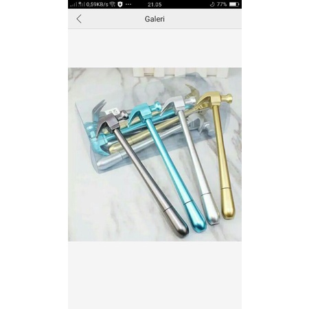 Pulpen Palu / ecer 1pcs hammer gel pen / bolpen lucu unik souvenir-Palu