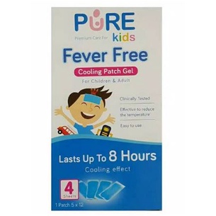 Pure Kids Fever Free / Pure Baby Obat Demam Anak / Plester Penurun Panas Cooling Patch Gel Plaster Dingin