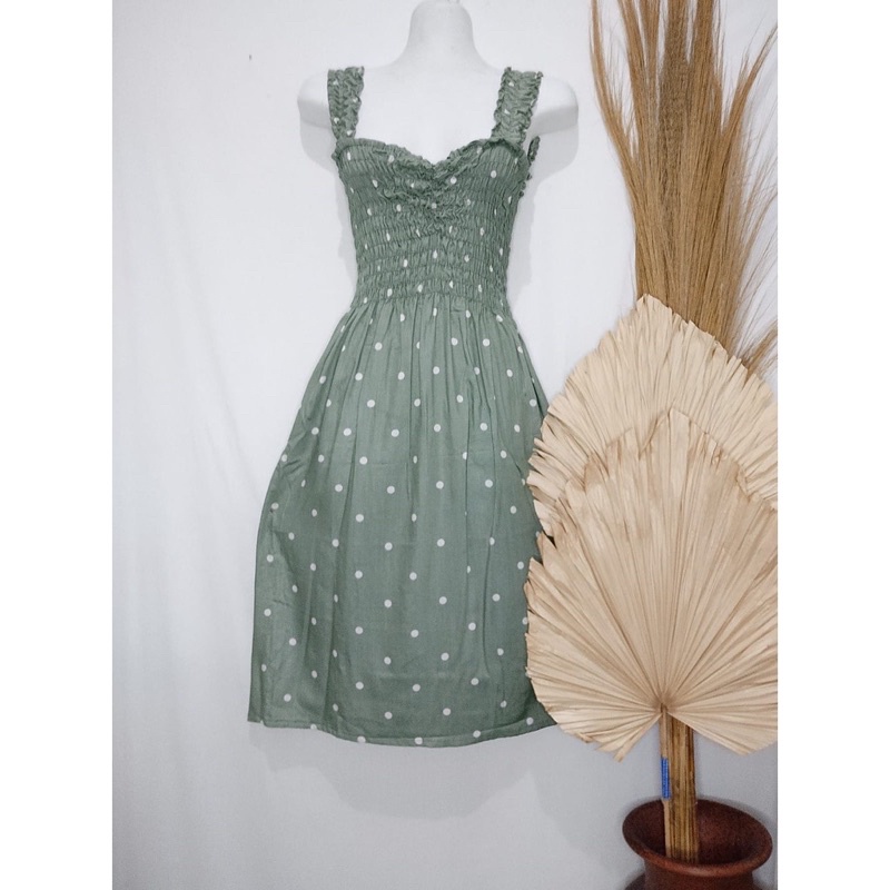 Dress Smoke kerut dada/ Daster kerut lucu pendek sexy