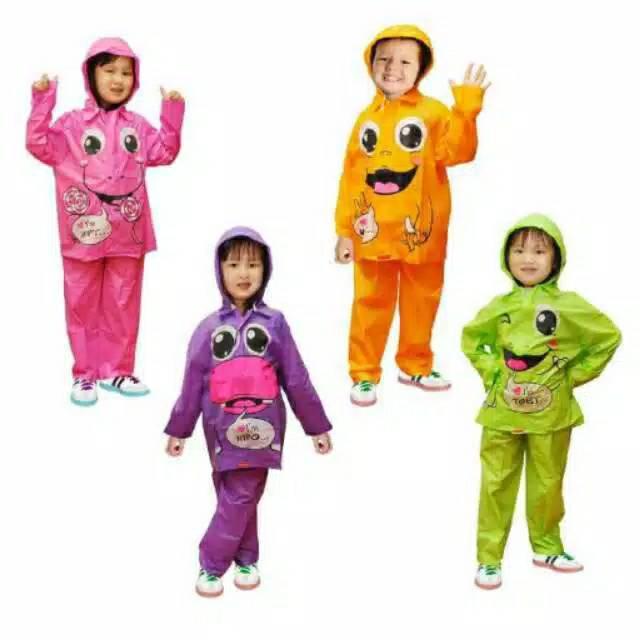 Jas Hujan Kido / Jas Hujan Anak (3 - 7 tahun)