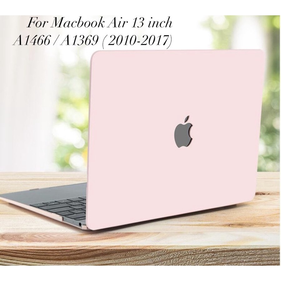 Cover Hardcase Macbook Air 13 inch A1466 A1369 2010 2017 - Merah Muda