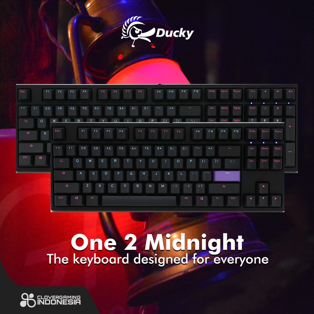 Ducky One 2 Midnight - Full Size TKL Mechanical Gaming Keyboard